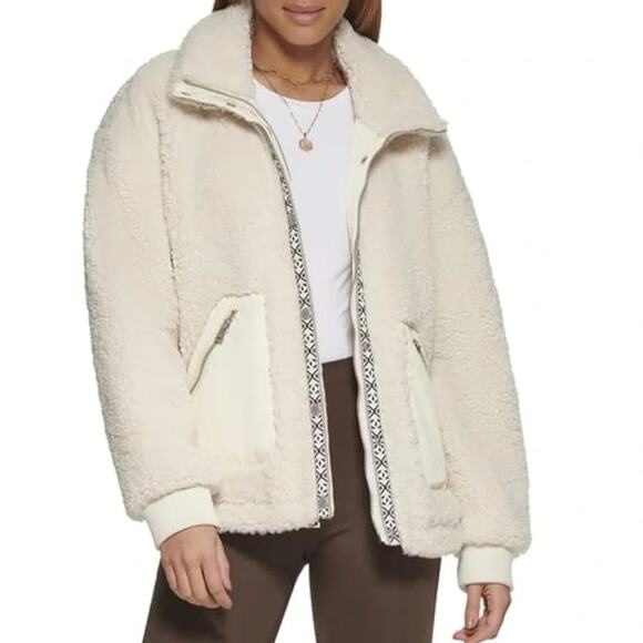 Levi's Women's Sherpa Fleece Teddy Jacket, Size XL, New with Tag MSRP $120 - Picture 7 of 14